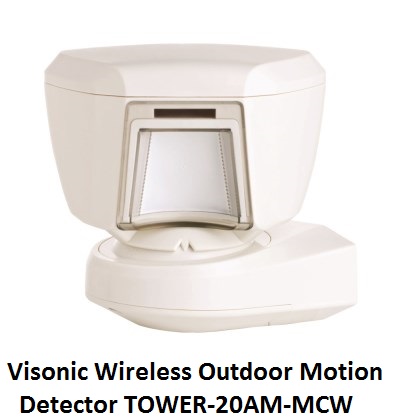Visonic Wireless Outdoor Motion Detector TOWER-20AM-MCW